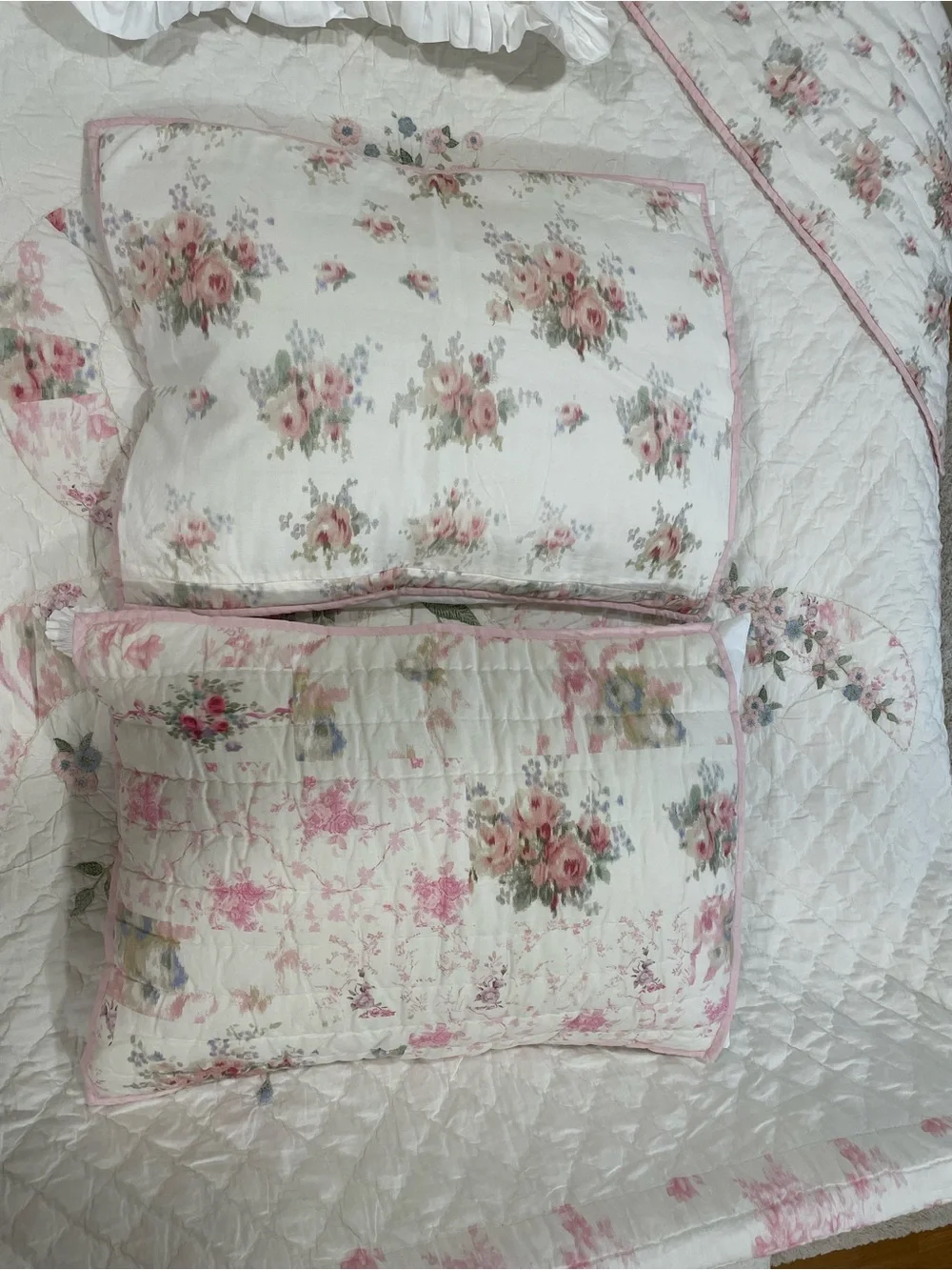 Pottery Barn Love Shack Fancy white quilted